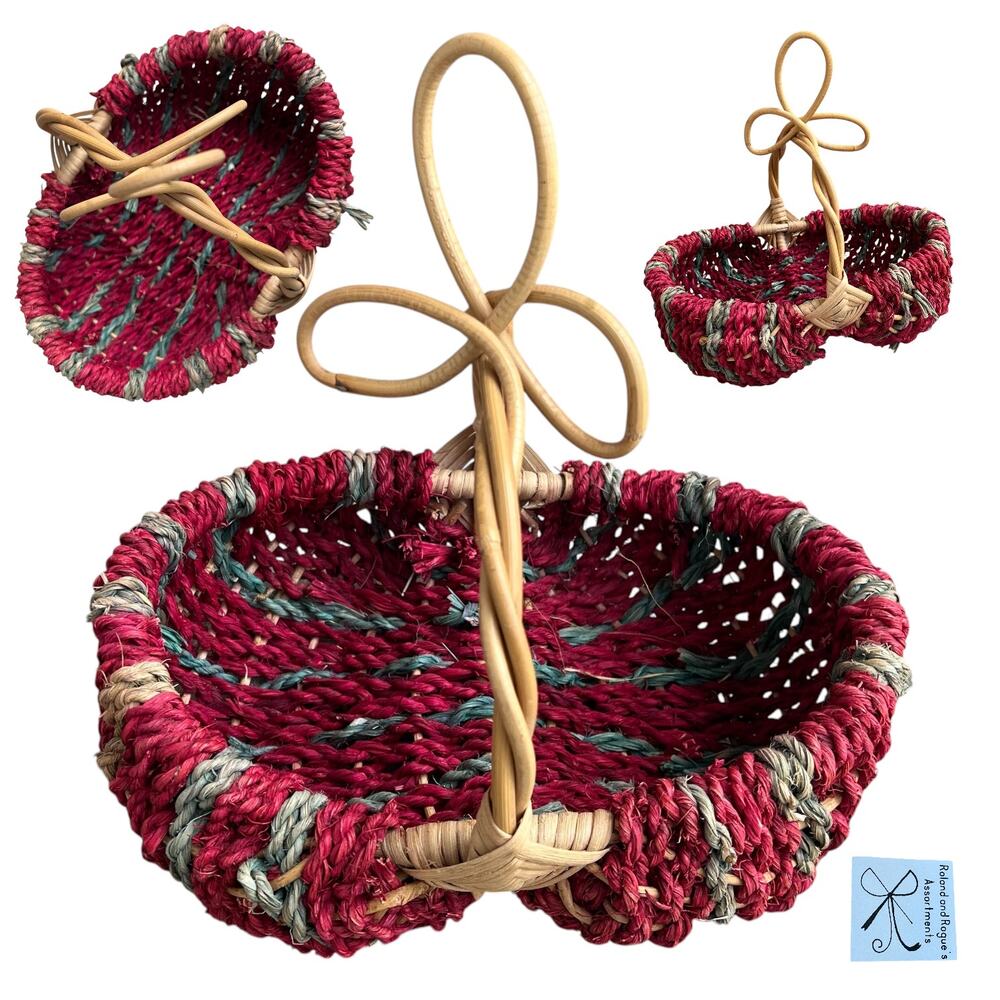 Twisted Handle Apple Vibrant Harvest Buttocks Basket